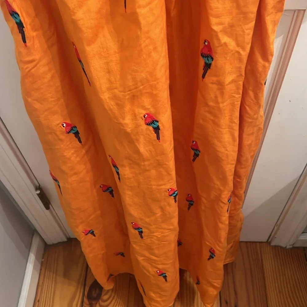FARM Rio Orange Parrot Print Dress - Picture 10 of 13
